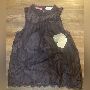 Altar'd State Black Lace Top